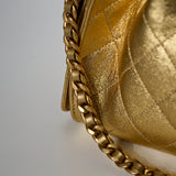 Chanel 25 Mini Gold Metallic