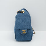 Chanel 25 Mini Denim Blue GHW - (MICROCHIP)