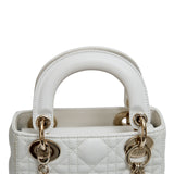 Lady Dior Mini White GHW