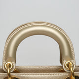 Dior Mini Lady D Phython Gold