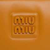 Miu Miu Leather Pouch Pomegranate Yellow