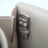 Hermes Halzan Mini Etoupe Swift PHW - W