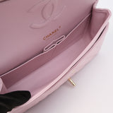 Chanel Double Flap Medium Pink GHW - s31