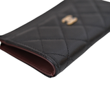 Chanel Zippy Wallet Black Caviar GHW