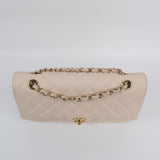 Chanel Double Flap Medium Cream -s29