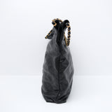 Chanel 22 Medium Black Caviar GHW - (MICROCHIP)