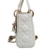 Lady Dior Mini White GHW