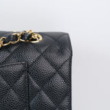 Chanel Double Flap Medium Black - (MICROCHIP)