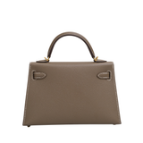Hermes Mini Kelly Etoupe GHW - Z