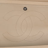 Chanel Double Flap Jumbo Beige SHW - s14