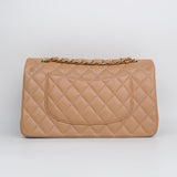 Chanel Double Flap Medium Dark Beige - s25