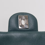 Chanel Mini Square Green Caviar SHW - s24