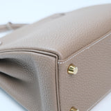 HOLD | Hermes Kelly 25 Togo Etoupe GHW - U