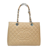 Chanel GST Beige Caviar SHW - s19