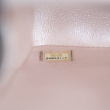 Chanel Double Flap Medium Chevron Iridescent Beige SHW - s24