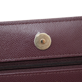 HOLD | Chanel WOC Burgundy Seasonal GHW - (MICROCHIP)