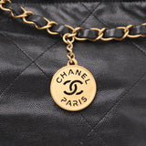 Chanel 22 Medium Black Caviar GHW - (MICROCHIP)
