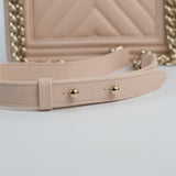 Chanel Le boy Small Chevron Light Pink