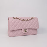 Chanel Double Flap Medium Pink GHW - s31