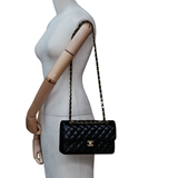 Chanel Double Flap Small Black GHW - (MICROCHIP)