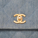 Chanel WOC Denim Pearl Crush GHW - (MICROCHIP)