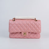 HOLD | Chanel Double Flap Medium Pink Iridescent -s27