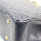 Chanel Timesless Tote Navy Blue GHW - s21