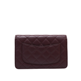 HOLD | Chanel WOC Burgundy Seasonal GHW - (MICROCHIP)