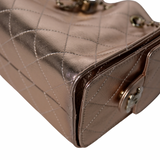 Chanel 25 Mini Metallic Rosegold