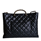 Chanel Large CC Shopping Tote Black GHW - (MICROCHIP)