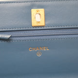 Chanel WOC Denim Pearl Crush GHW - (MICROCHIP)