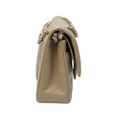 Chanel Double Flap Medium Dark Beige GHW - (BRANDNEW)
