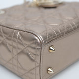Dior Lady D Small Metallic Gold