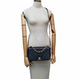 Chanel Flap Caviar Navy Blue - AGHW