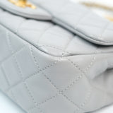 Chanel Mini Rectangle Gray Pearl Crush - (MICROCHIP)