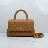 On Hold - Chanel Coco Handle Small Caramel