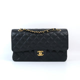 Chanel Double Flap Medium Black - (MICROCHIP)