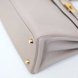 Hermes Kelly 28 Tourterelle GHW