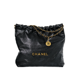 Chanel 22 Medium Black Caviar
