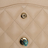 Chanel Beige Double Flap Jumbo Beige Clair -s17