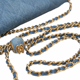 Chanel WOC Denim Pearl Crush GHW - (MICROCHIP)