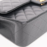 Chanel Double Flap Medium Black GHW - (MICROCHIP)