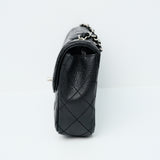 Chanel East West Flap Black Caviar SHW - s10