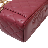 Chanel Vanity Top Handle Burgundy - GHW