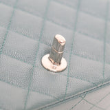 Chanel Mini Square Green Caviar SHW - s24