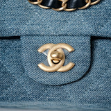 Chanel Mini Rectangle Denim GHW - (MICROCHIP)