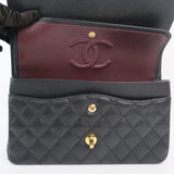 Chanel Double Flap Medium Black - (MICROCHIP)