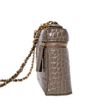 Chanel Slim Vanity Croc GHW - (BRAND NEW)