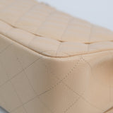 Chanel Double Flap Jumbo Beige SHW - s14