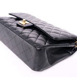 Chanel Double Flap Medium Black GHW - s27